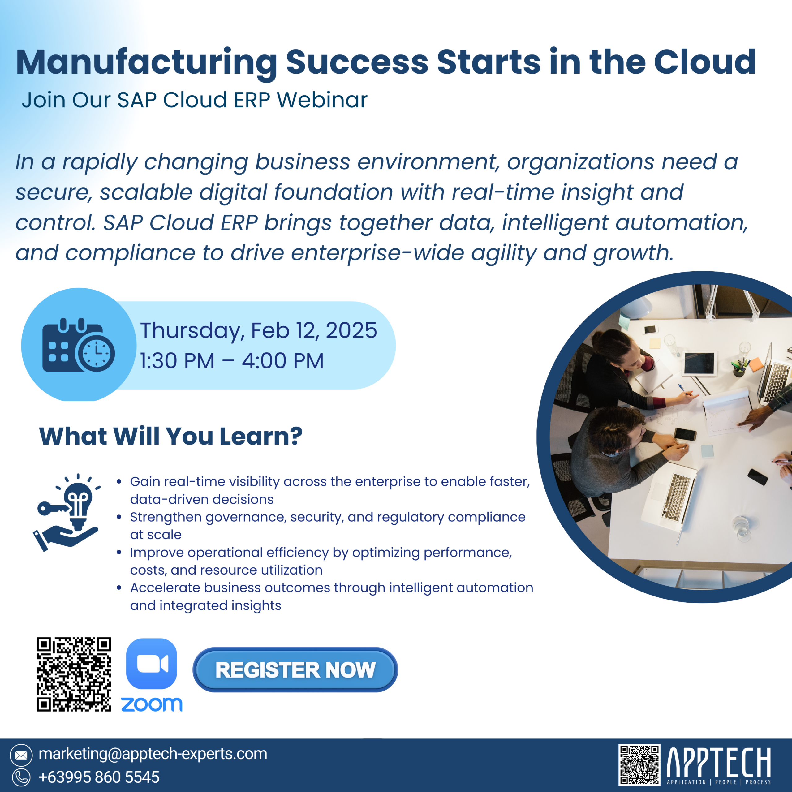 Manufacturing Success Starts in the Cloud: SAP Cloud ERP Webinar (Feb 12, 2025)