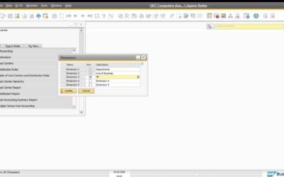 How to Set Up Dimensions in SAP Business One