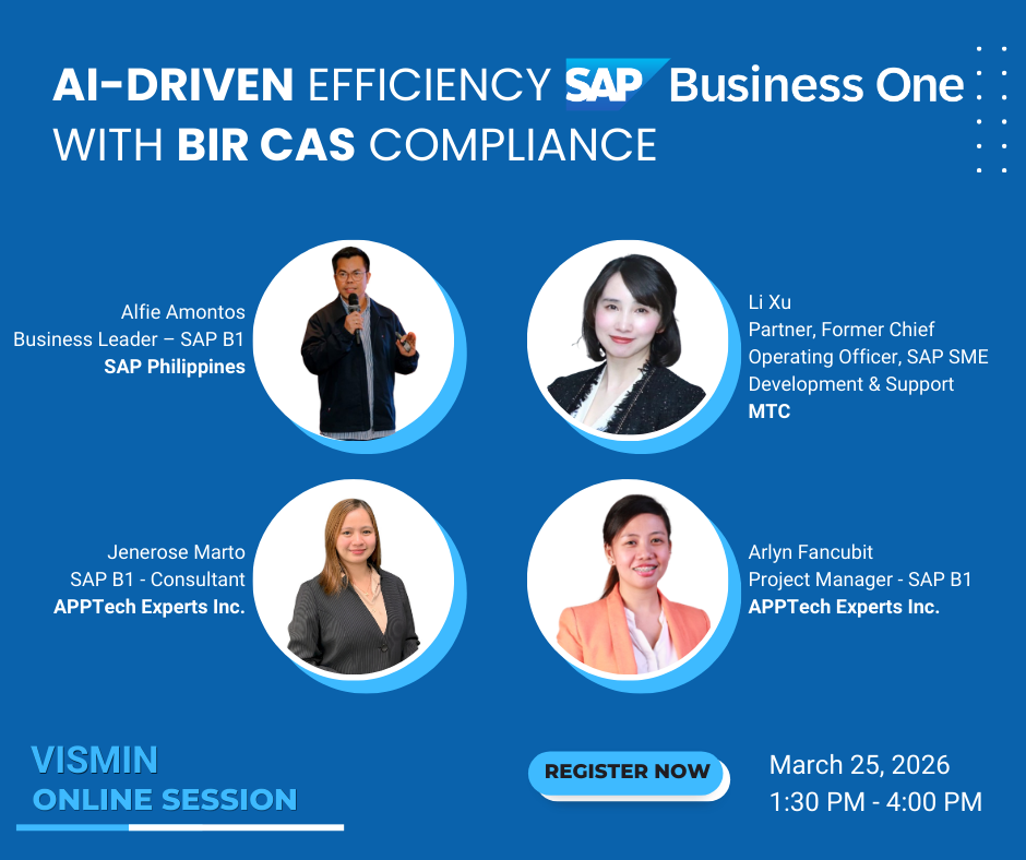 Beyond Compliance: AI-Driven Efficiency with SAP Business One & BIR CAS I March 25, 2026