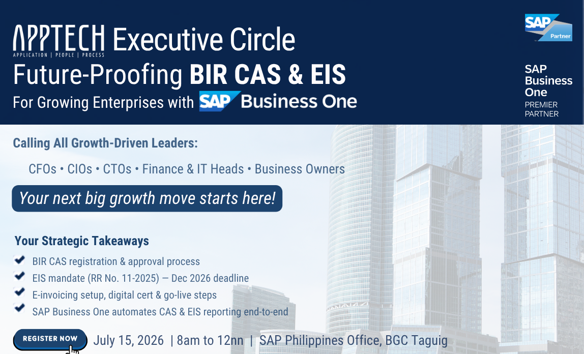 Future-Proofing BIR CAS & EIS for Growing Enterprises with SAP Business One